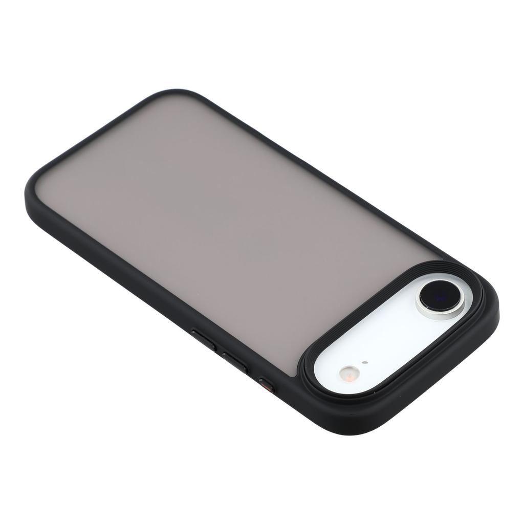 For iPhone 17 Air Case Shockproof TPU+PC Phone Back Cover with Metal Buttons
