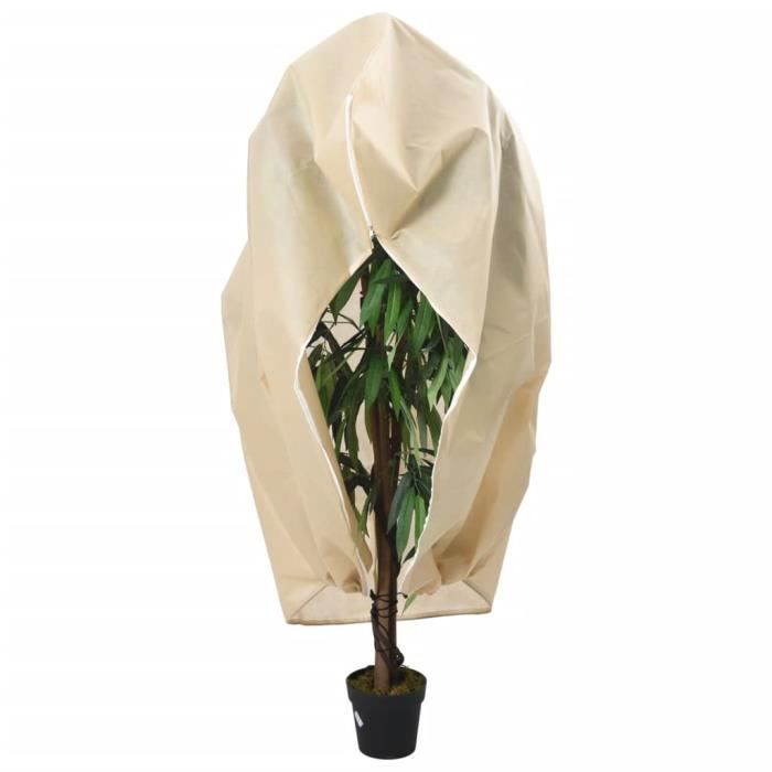 VidaXL Housses de protection pour plantes avec fermeture éclair 2 pcs 364876