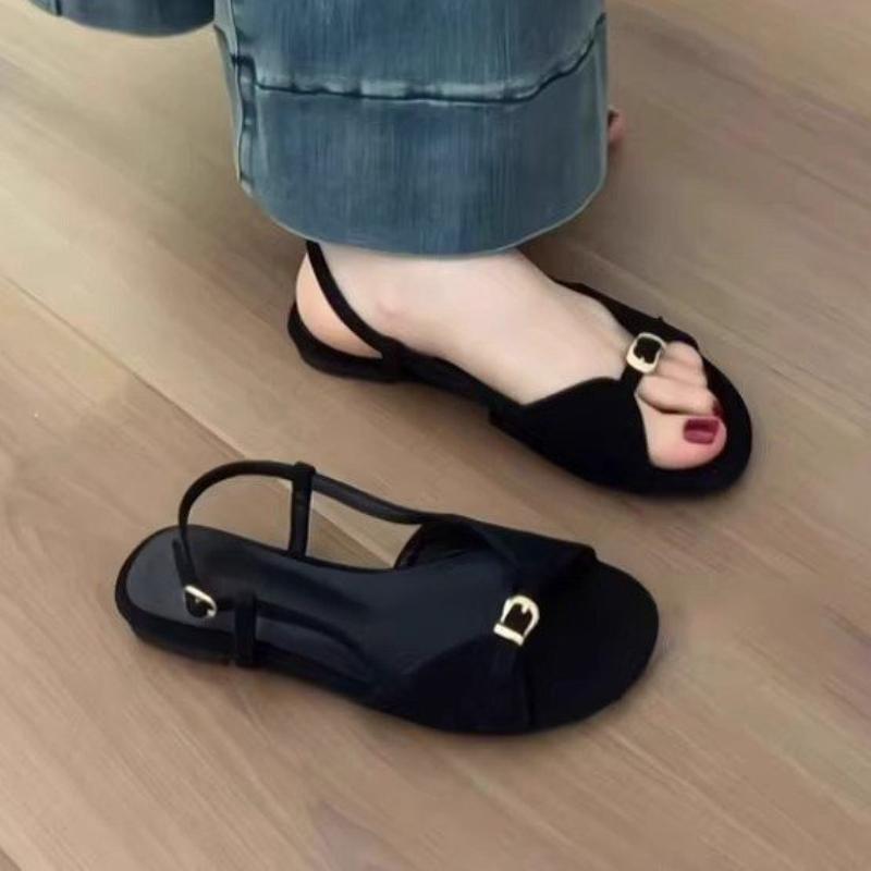 Fashion Flats Women's Sandals Casual Cozy Shoes Fashion Dress Summer Slippers 2025 Woman Beach Slides Walking New Sandalias De Mujer
