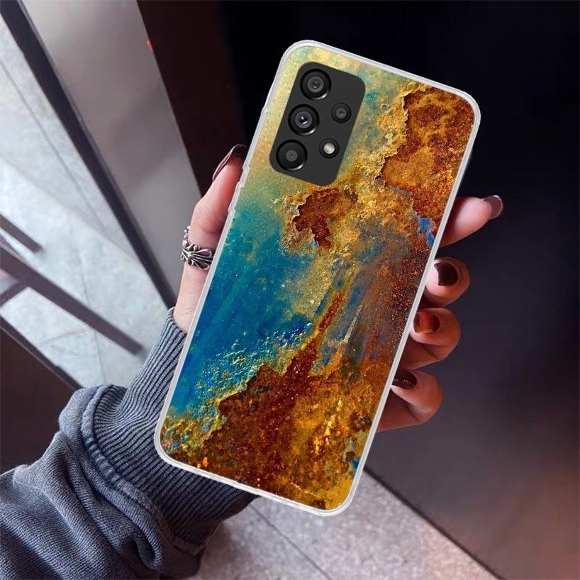 Vintage Industrial Style Rusty Pattern Phone Case For Samsung Galaxy A12 A52S A42 A32 A22 A51 A50 Note 20 Ultra 10 S10 Plus A71