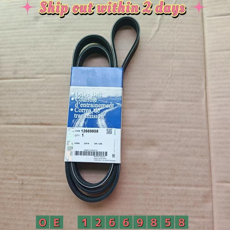 SERPENTINE BELT For SILVERADO SIERRA 5.3L 6.2L - OEM 12669858 Engine Belt 6PK 1750
