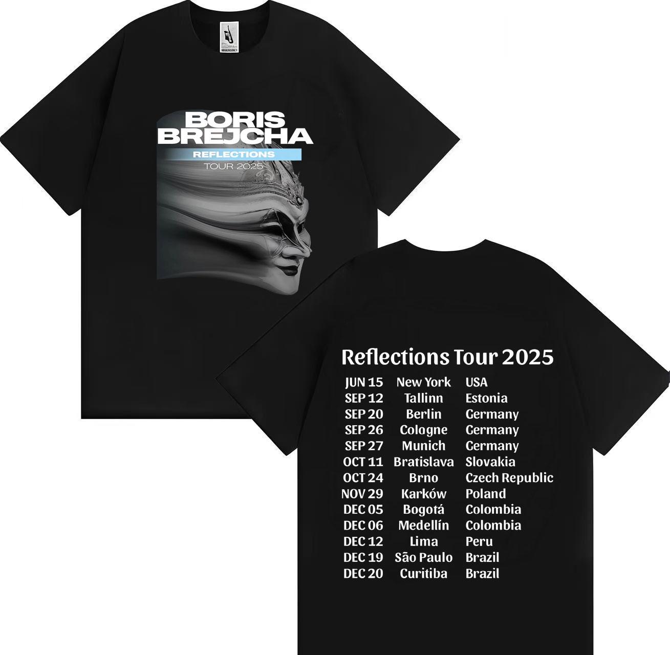 

The 2025 Boris Brejcha Reflection Tours Bestselling Gothic Unisex and Women 2025 Summer Pure Cotton 100 Printed Tshirts 2XL