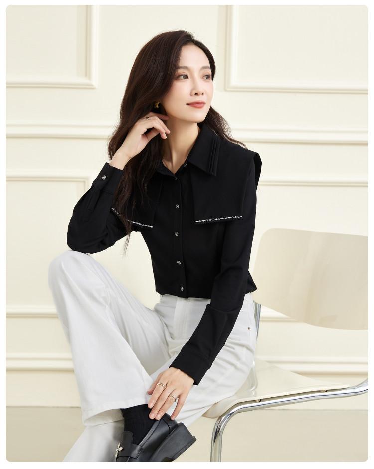 Comfortable and slimming versatile shirt with temperament for commuting women's tops