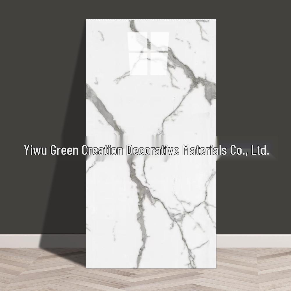 Self-Adhesive Marble Tile Wall Stickers, Aluminum Plastic Panels for Living Room Decoration