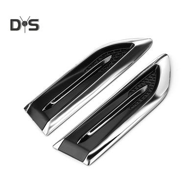 DYS Auto Shop 2 stk Shark Gills Bil Bil Bil Bil-Styling Side Air Flow Vent Dekor Sticker