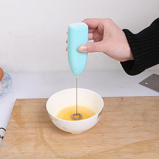 Elektrischer Milchaufschäumer, Schneebesen, Handmilchaufschäumer für Kaffee, Latte Macchiato, heiße Schokolade, Edelstahl-Mixer zum Aufschäumen von Milch, Rühren von Eiern und Smoothies