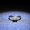 D-Farbe 1 Karat Moissanit-Ring für Frauen, Verlobungsring aus Sterlingsilber, Ehering, Geschenk für Freundin, exquisites Schmuckgeschenk