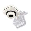 Built in Microphone Computer Camera Webcam PC Accessory 480P White with Transparent Clip