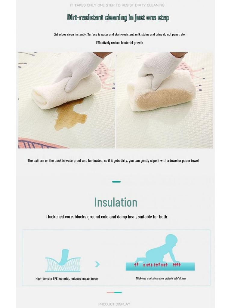 Waterproof Winter Insulating Sleeping Mat: Thickened, Indoor/Outdoor, Moisture-Proof for Floor and Camping Usage.