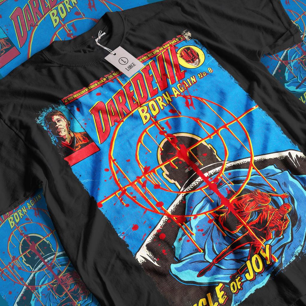 Daredevil Born Again TV Series T-Shirt and kids tshirt: Vintage Superhero Movie Unisex Graphic Tee