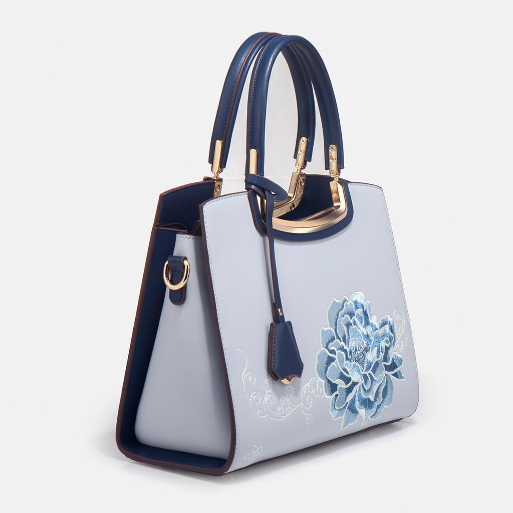 Mother'S Day Gift Embroidery New Chinese-Style Large-Capacity Portable Lady'S Mother Bag Atmospheric High-End Messenger Women'S Bag