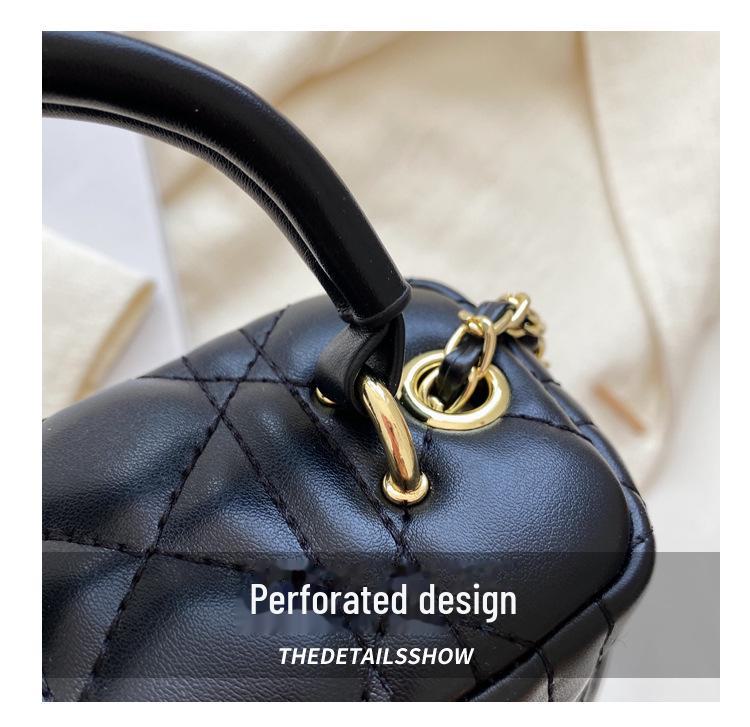 Sac Messenger Mini Chaîne Tendance pour Femmes 2025 - Collection Printemps/Été, Sac à Main Carré Petit et Polyvalent à la Mode