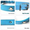 Leather No-Choke Pet Collar for Small and Medium Dogs and Cats