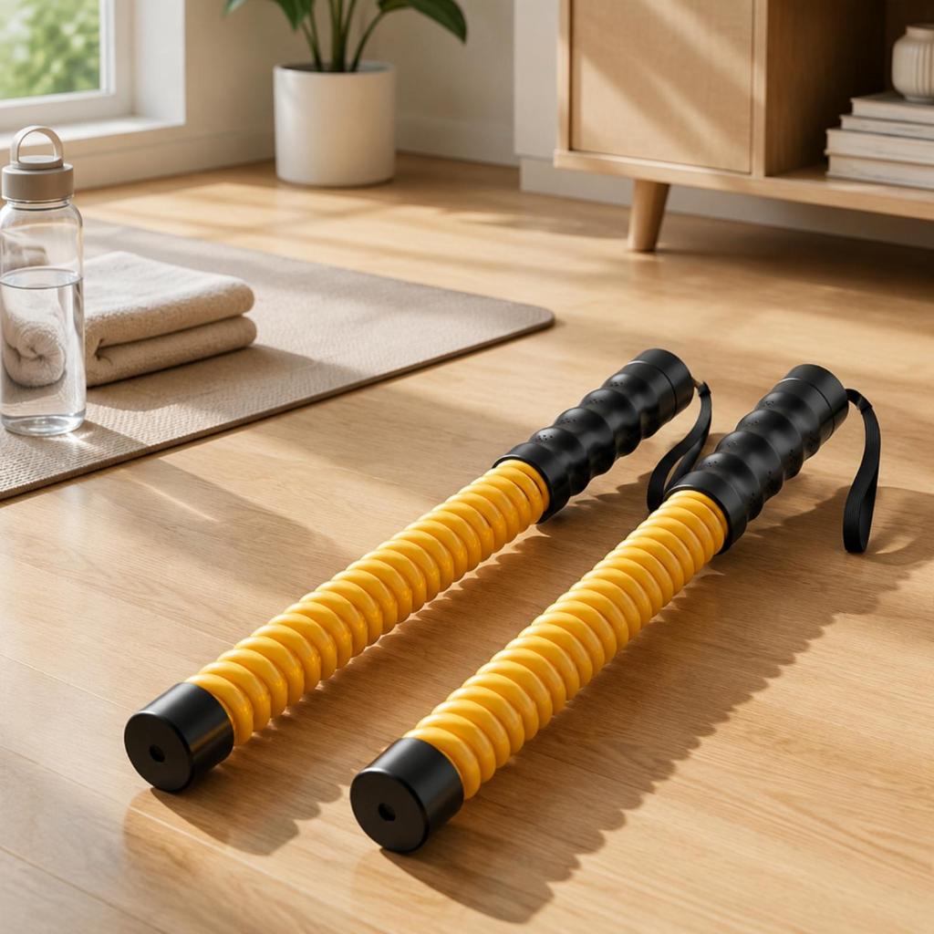 Cordless Battle Ropes Ergonomic Rope with Weighted Handles