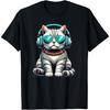 Headphones Sunglasses British Shorthair Cat T-Shirt