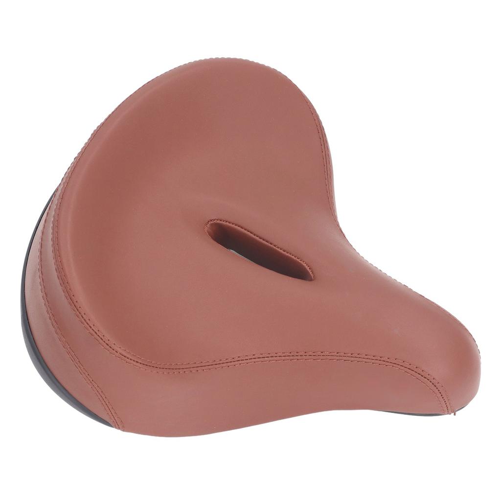 Comfortable Bike Seat for Women Men PVC Leather Shock Absorbing Foam Padded Bike Saddle Cushion Replacement for Mountain Road Bike