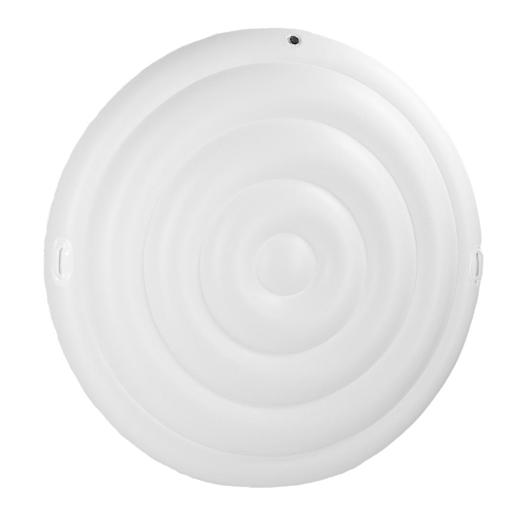 Inflatable Hot Tub Cover 5.4FT PVC Rainproof Protective Round Hot Tub Cover for Outdoor Inflatable Hot Tubs SPA Pools