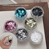 Colorful Sparkling Mini Round Nail Glitter Sequins Wave Point Design Nail Charms Manicure Decor Accessories Nail Art Supplies