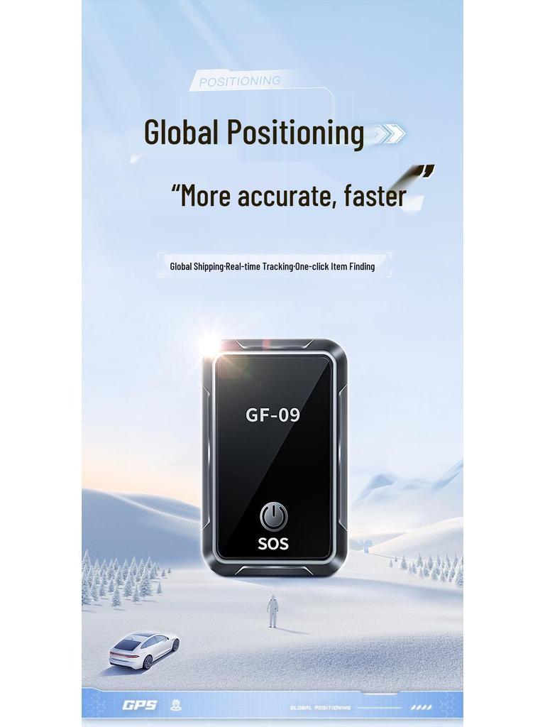 GF09 GPS Tracker: Anti-theft & Anti-lost Device for Pets, Vehicles & Cargo