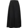 High-Waist Lustrous Lace Slit Skirt
