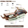 Anti Theft Brush Genuine Soft Retro Wallet Men's Top Layer Cowhide High-end Leather Multifunctional
