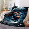 1pc Superman Moon Flannel Blanket Soft Warm Throw for Home, Office, Travel, All-Season Cozy Bedding GiftL1185