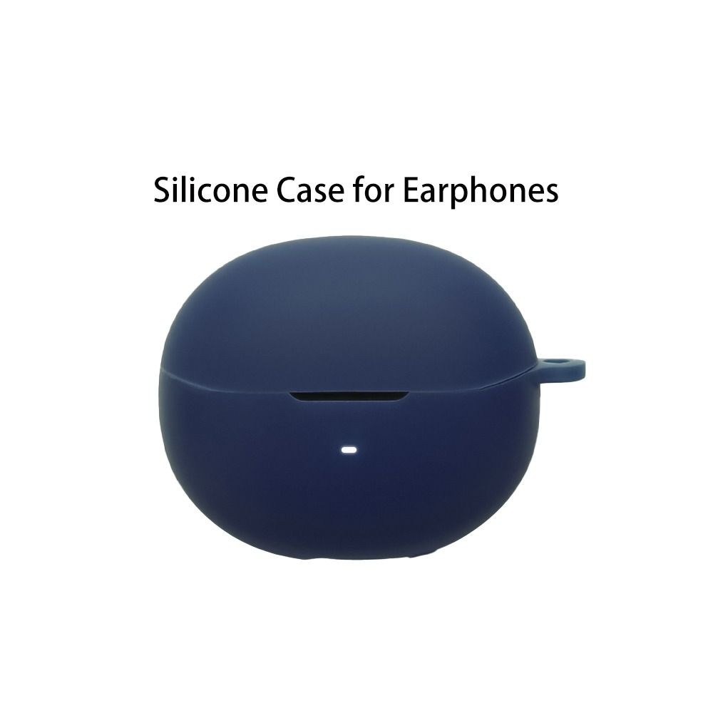 Anti-fall Earphone Case Silicone with Carabiner Headphone Protective Case Dustproof Shockproof for QCY MeloBuds N70