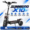 Patinete Elétrico SUNNIGOO X10 6000W Motor Duplo, 60V 38Ah, 80km/h, Autonomia 100-120km, Pneus Off-Road 11"