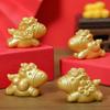Resin Material Zodiac Horse Decorations DIY Decorations Golden Horse Ornament  Home Decor