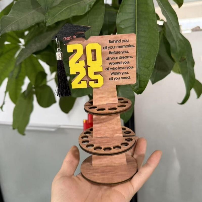 

Двухслойный держатель для денег на выпускной Выпускные торжества Выпускной вечер Подарок на выпускной Товары для вечеринки Церемония вручения дипломов жёлтый