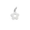Sterling Silver Flower Pendant: Chinese Style Handmade Crystal Bracelet & Necklace Charm for DIY Beading & Rope Weaving.