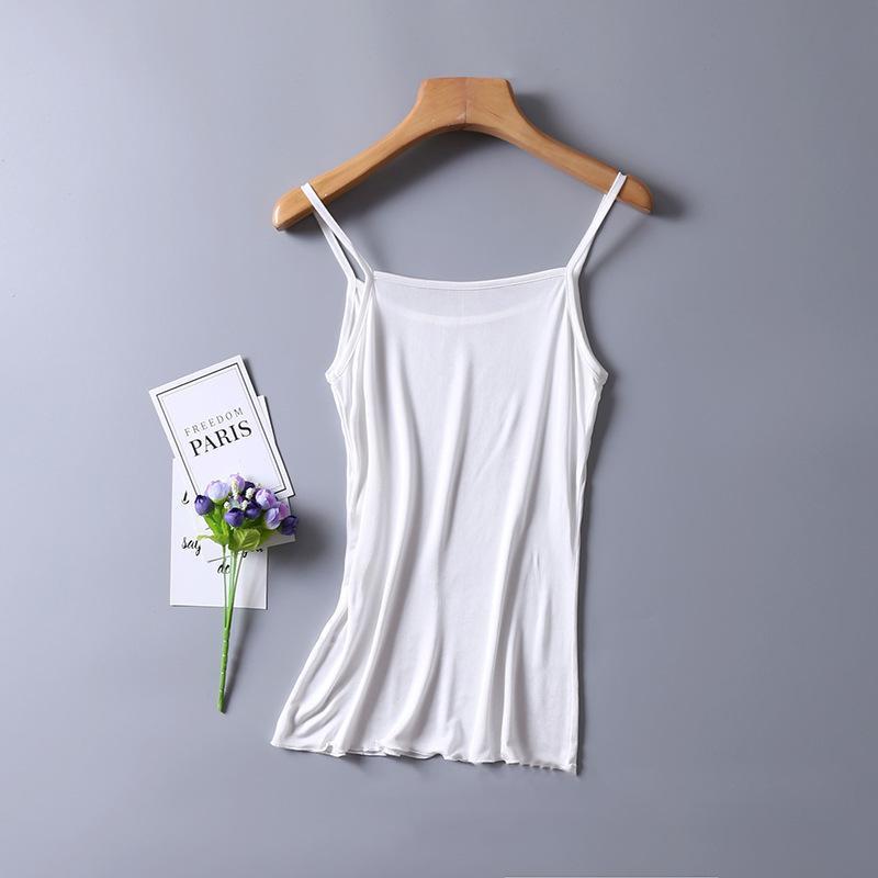 Women's Mulberry Silk Camisole - Solid Color, Sleeveless, Versatile Inner/Outer Wear