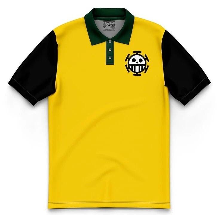 

One Piece Law Anime Polo Shirt Polo Shirt Tee Costumes Polyester Unisex 4XL
