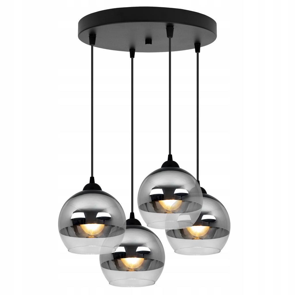 ELEGANT HÄNGENDE LAMPE, GLASLAMPE, CHROM LED