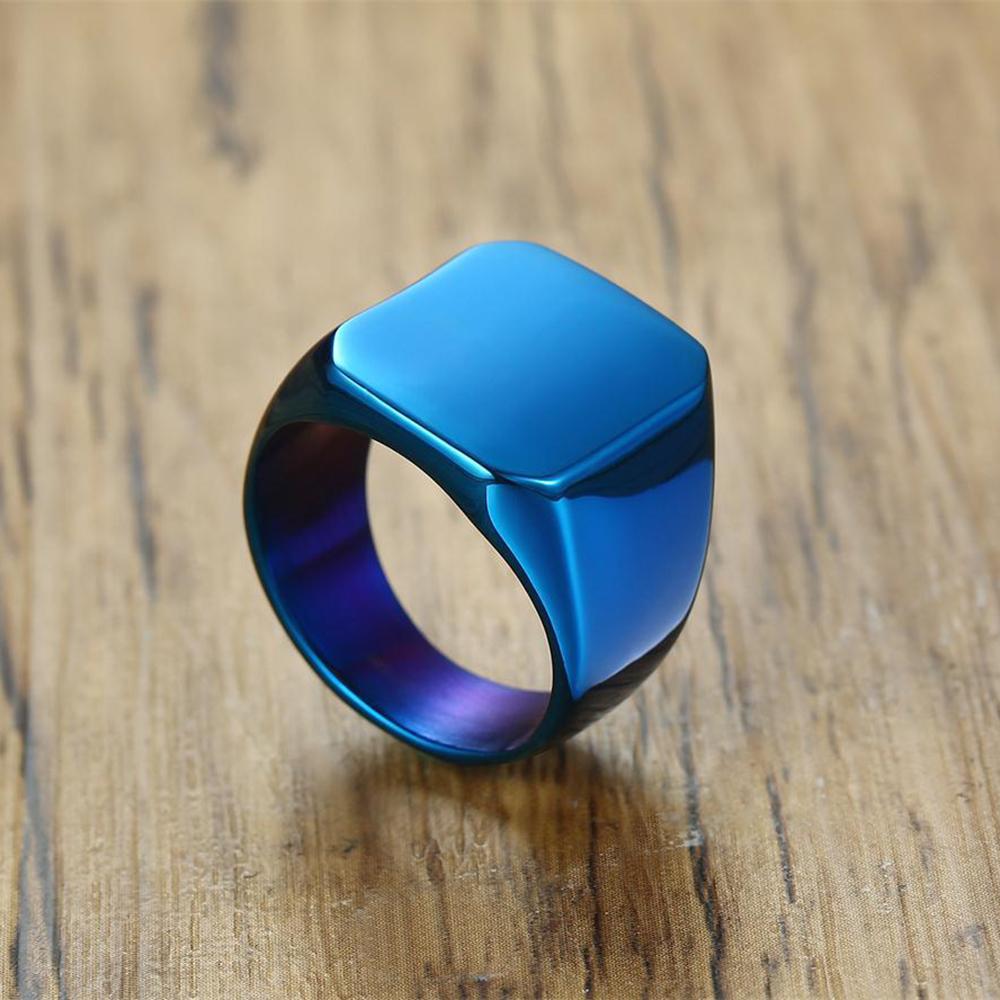 2025Vintage Simple Polished 18MM 304 Stainless Steel Titanium Ring