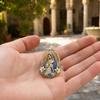 Sacred Heart of Jesus Brooch, Christian Confirmation Pin with Enamel Finish, Religious Jewelry Gift for Women Men Devotional Keepsake