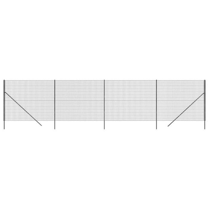 VidaXL Wire Mesh Fence, Decorative Fence Panel, Garden Patio Outdoor Protection Barrier, 154196
