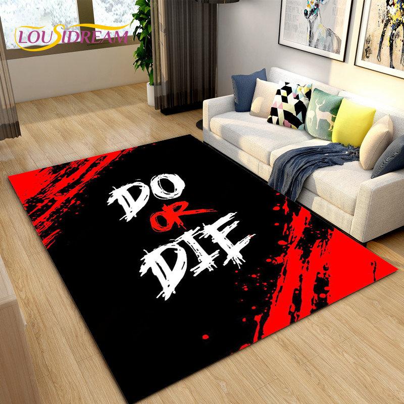 3D Cartoon Game Gamer Zone Controller Area Rug,Carpet Rug for Living Room Bedroom Sofa Decoration,Child Play Non-slip Floor Mat