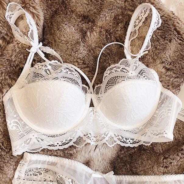 Push Up Lace Bras For Women Underwear Soft Mesh Lingerie Inner Tops