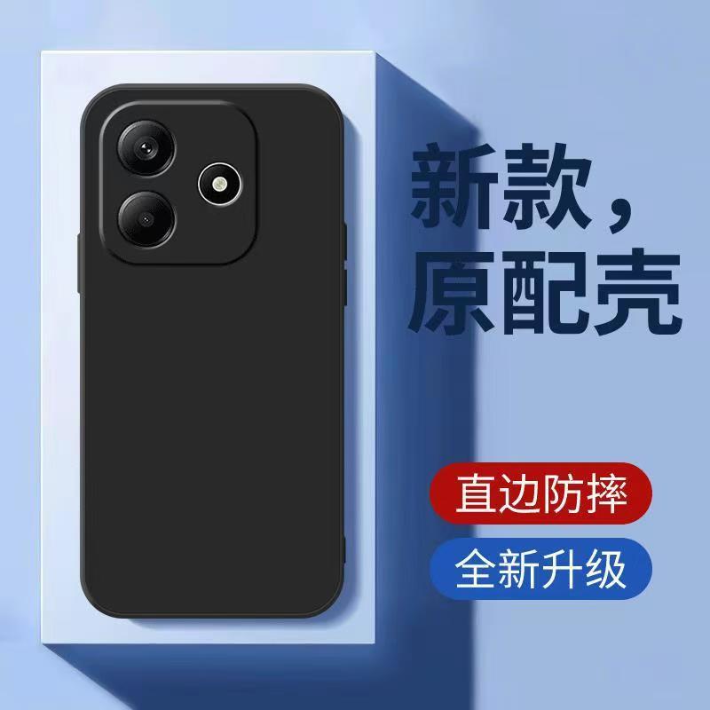 Applicable to Redmi Note14Pro mobile phone case Turbo4 Rubik's Cube straight edge 10X liquid silicone K80 skin-friendly feel