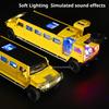 Scale 1:32 H2 Car Model Toy Doors Opened Pull Back High Simulation Sound Light Miniature Models Toys Hooby Gifts for Kids