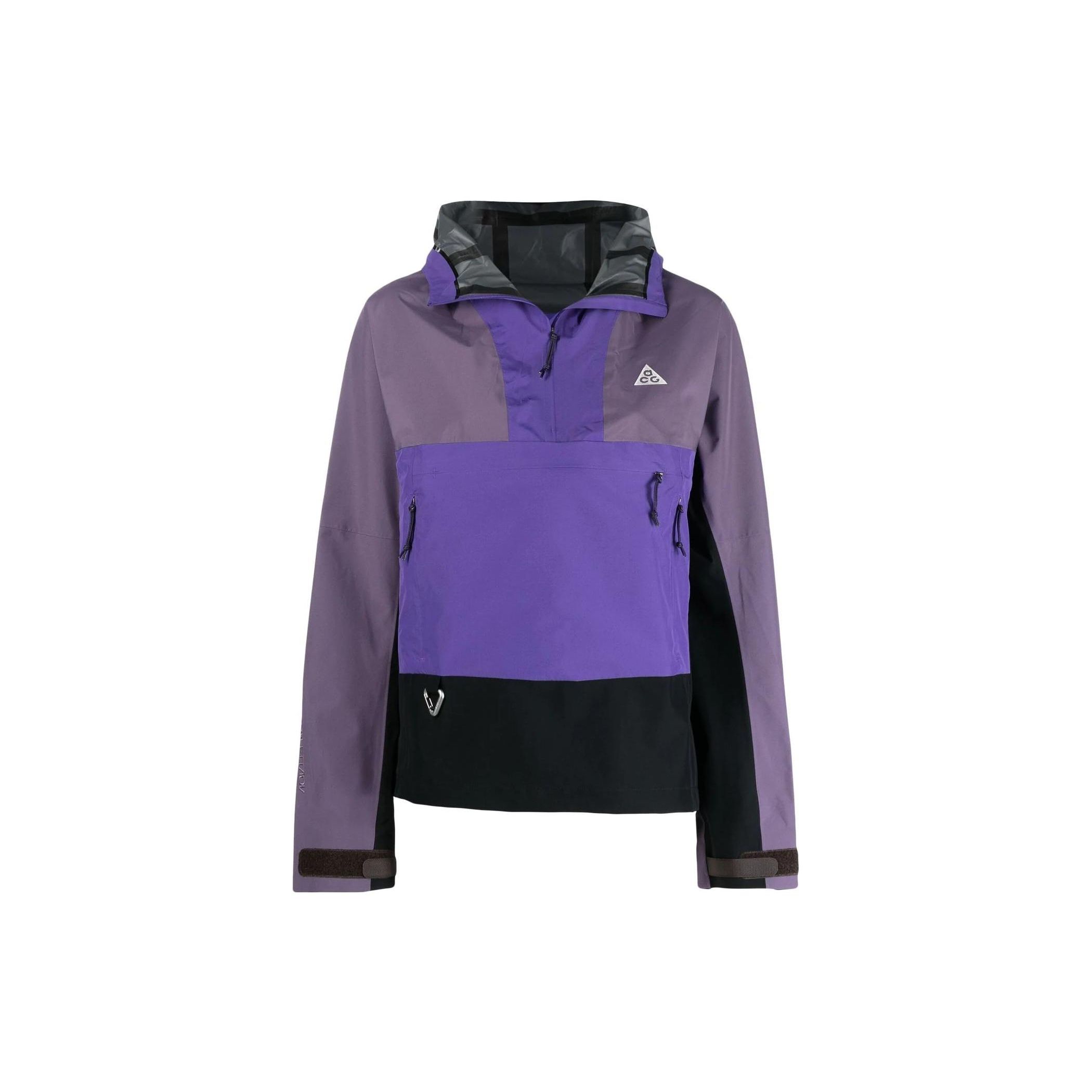 Nike Women s ACG Storm-FIT ADV Cascade Rains Waterproof Windproof Outdoor Jacket Dark Iris Canyon Purple Summit White DN3912-579 XS
