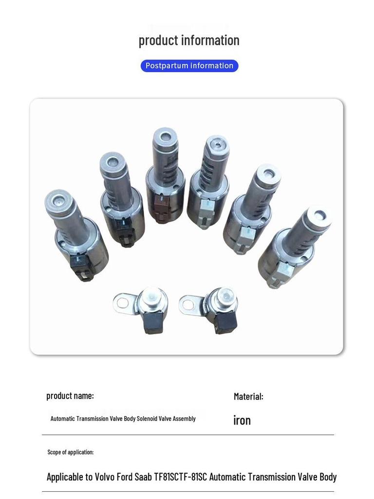 Compatible Valve Body Solenoid Assembly for Volvo, Ford, Saab TF81SC Transmission
