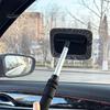 Rotating Head Glass Wiper Car Windshield Cleaner with Retractable Handle & Microfiber Pads, Auto Window Fog Remover Cleaning Tool for SUVs Sedans,