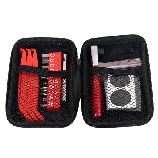 1 Sada Nářadí pro Opravu Jízdního Kola s Magnetickou Ráčnovou Rukojetí, Bity, Prodloužením, Montpákami, Záplatami, Nářadí pro Údržbu Horského Kola MTB a Silničního Kola