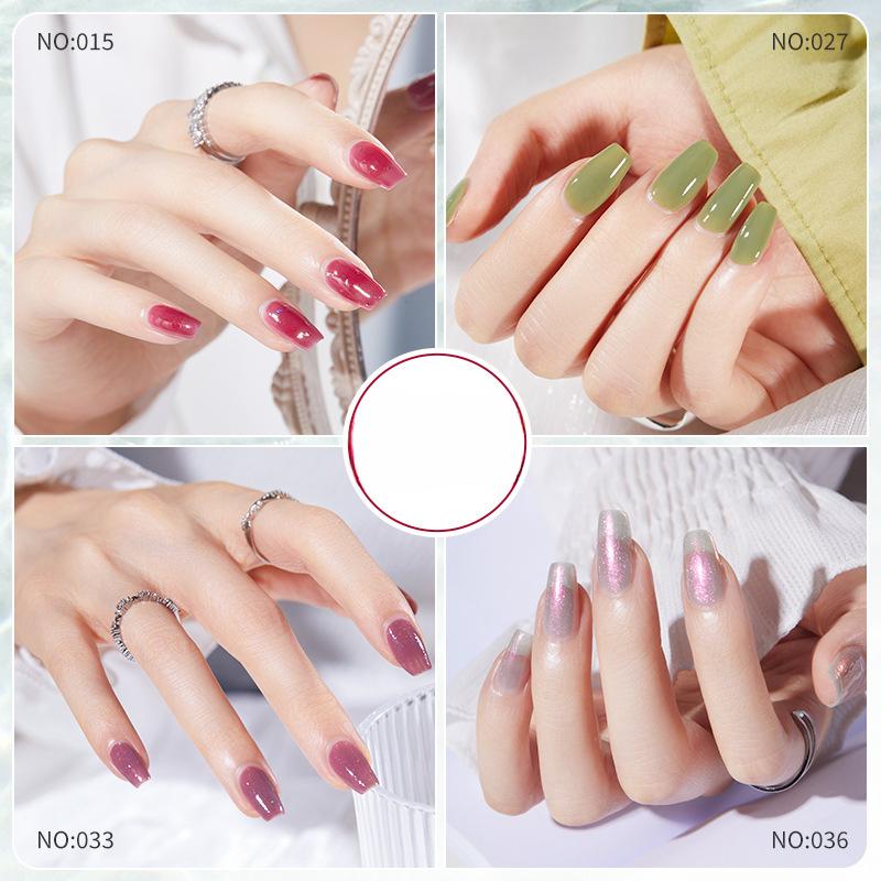 Fine Glitter Nail Polish Aurora Foot Nail Polish Whitening No Baking Quick Drying Long-lasting Peelable Nail Polish