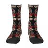 Erwachsene Herren Socken STRAY CATS 80er Musik 80er Band Strümpfe Herbst Trendige Hochwertige Socken Grafik Lauf Anti-Rutsch Socken