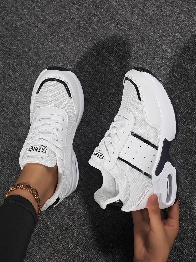 Women's Casual Lace-up Sneakers - Lightweight Walking Shoes