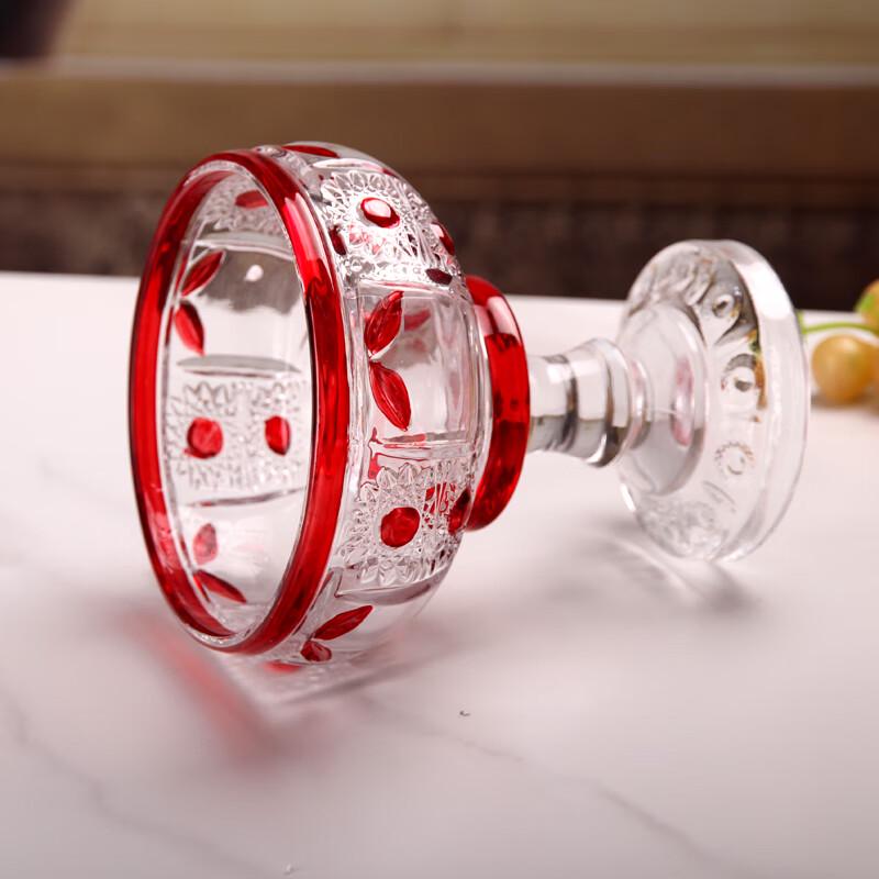 Flavinmci Ręcznie Malowana Kryształowa Szklana Misa Podstawka