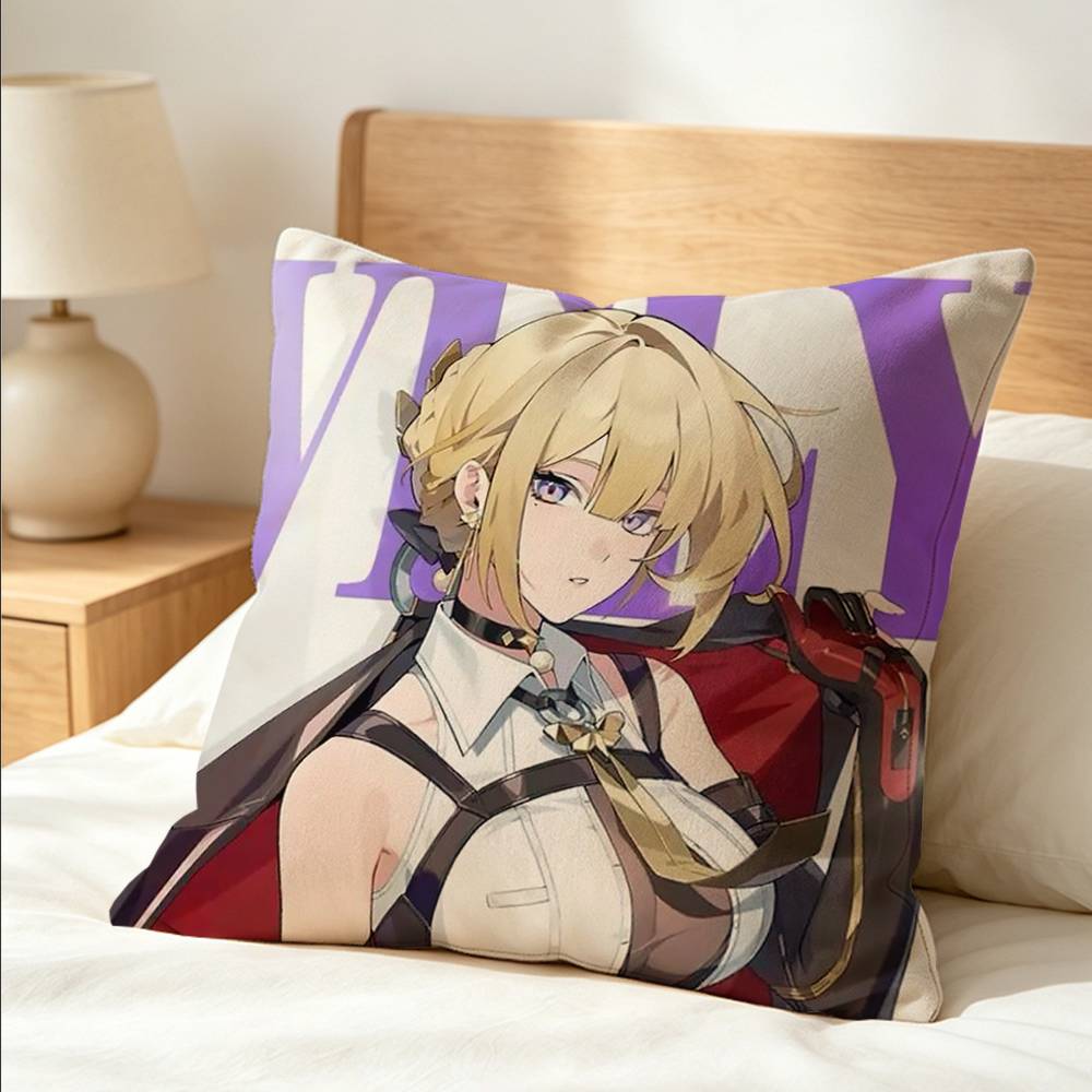 Zenless Zzz Eevelyn Custom Double Sided Print Square Pillow Cushion Cover